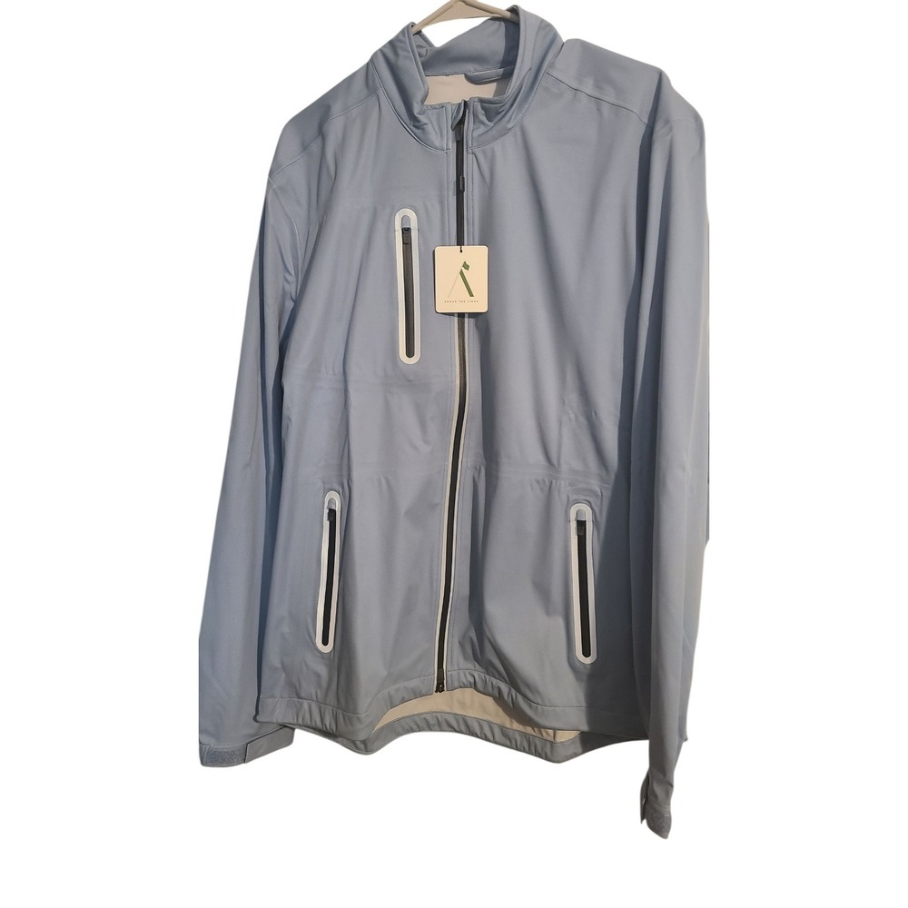 Above‎ The Links Element Golf Jacket  Blue L Stretch Waterproof Casual Hiking